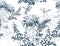 Japanese chinese design sketch ink paint style seamless pattern chrysanthemums dragonfly lespedeza
