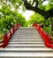 Japanese classical stone arch bridge