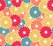 Japanese Colorful Blossom Vector Seamless Pattern