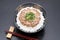 Japanese cooked rice with natto