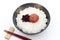 Japanese cooked rice with salt plum