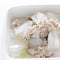 Japanese cooking, boiled pork in ice water