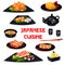 Japanese cuisine icon of traditional asian food