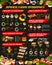 Japanese cuisine sushi, rolls infographics