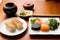 japanese cuisine. sushi and rolls on the table in the restaurant. Generative AI