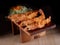 Japanese cuisine. tempura prawn