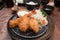 Japanese Cuisine - Tempura Shrimp and Pork (Deep Fried)