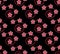 Japanese Cute Cherry Blossom Swirl Line Vector Seamless Pattern