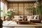 Japanese decor bedroom minimal window house background furniture luxurious modern
