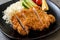 Japanese deep fried pork cutlet (tonkatsu set)