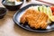 Japanese deep fried pork cutlet (tonkatsu set