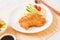 Japanese deep fried pork cutlet (tonkatsu set