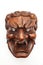 Japanese demon mask carving