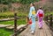 Japanese dressing kimono sightseeing sakura