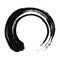 Japanese Enso Zen Black Ink Brush Vector Art