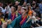 Japanese female dancer kimono smiling