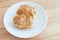 Japanese fish-shaped cake Taiyaki on the plate