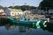 Japanese fishing boats at Katsuura Harbor in Wakayama.