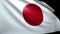 Japanese Flag Background Blowing in the Wind Seamless Looping Luma Matte 4K