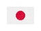 Japanese flag pixel art. 8-bit Japan flag sign. Design for a festive banner and poster. Vector illustration