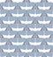 Japanese Flying Crane Bird Motif Vector Seamless Pattern