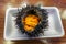 Japanese Food: Fresh sea urchin (uni) from the local market in J