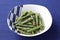 Japanese food, green beans with sesame