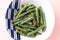 Japanese food, green beans with sesame