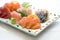 Japanese Food, Plate of Sashimi,