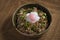 Japanese food rice with slice pork and egg, Butadon