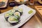 Japanese food - roll avocado sushi set