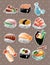 Japanese food stickers