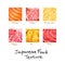 Japanese food texture illustration