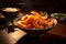 japanese fried prawns in bowl