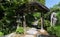 Japanese garden landscape, entrance gate