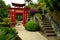 Japanese gate at Monte Palace tropical garden