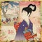 Japanese Geisha Girl Card or Wall Art