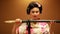 Japanese geisha with sword