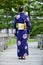 Japanese girl wearing yukata