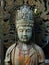 Japanese Gods statues in Higashi-Honganji Temple in Kyoto, Japan