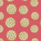 Japanese Gold Cherry Blossom Ball Pattern