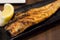 Japanese Grilled Mackerel Fish on plate