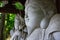 Japanese guardian statues at the traditional street in Tokyo