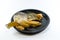 Japanese Head fish with sweet soy sauce on white background