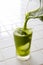 Japanese health drink, green juice