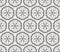 Japanese Hexagon Star Net Vector Seamless Pattern