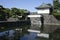 In the Japanese Imperial Palace in Tokyo, Japan, massive stone walls surround Honmaru.