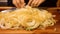 Japanese-inspired Onion Slicing For Noodles: Tangled Nests And Smooth Brushwork