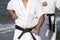 Japanese karate martial arts training