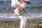 Japanese karate martial arts training